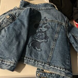 Minnie Mouse Denim Sherpa Lined Jacket size 3 yrs